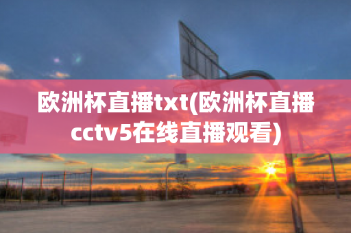 欧洲杯直播txt(欧洲杯直播cctv5在线直播观看)