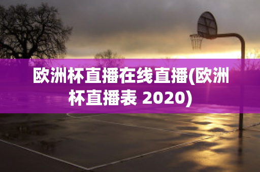 欧洲杯直播在线直播(欧洲杯直播表 2020)