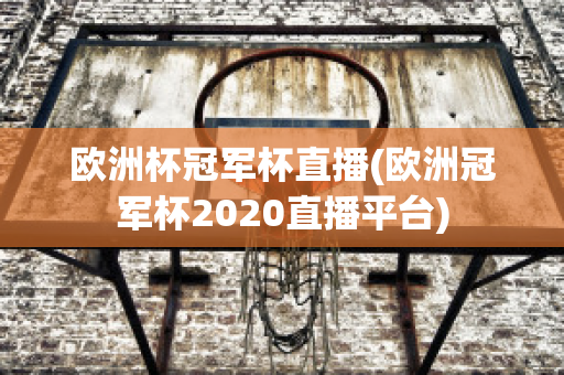 欧洲杯冠军杯直播(欧洲冠军杯2020直播平台)