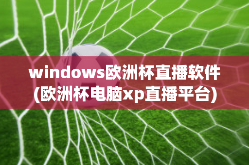 windows欧洲杯直播软件(欧洲杯电脑xp直播平台)