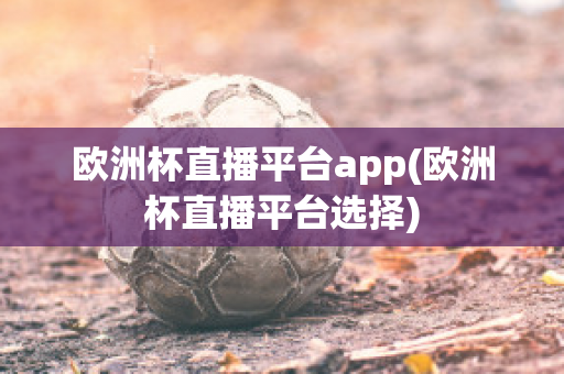 欧洲杯直播平台app(欧洲杯直播平台选择)