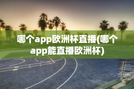 哪个app欧洲杯直播(哪个app能直播欧洲杯)