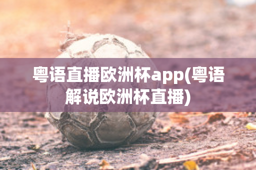 粤语直播欧洲杯app(粤语解说欧洲杯直播)