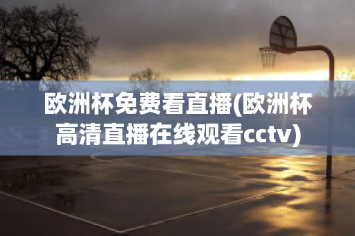 欧洲杯免费看直播(欧洲杯高清直播在线观看cctv)