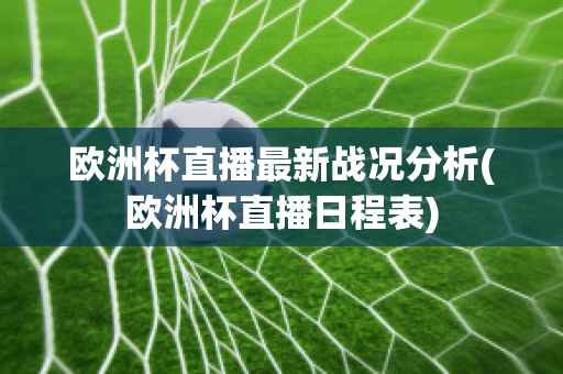 欧洲杯直播最新战况分析(欧洲杯直播日程表)