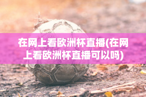 在网上看欧洲杯直播(在网上看欧洲杯直播可以吗)