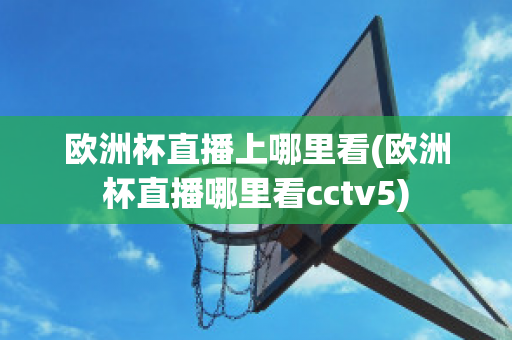 欧洲杯直播上哪里看(欧洲杯直播哪里看cctv5)