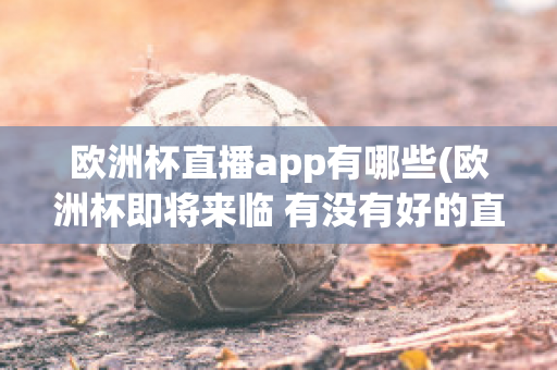 欧洲杯直播app有哪些(欧洲杯即将来临 有没有好的直播软件呢?)