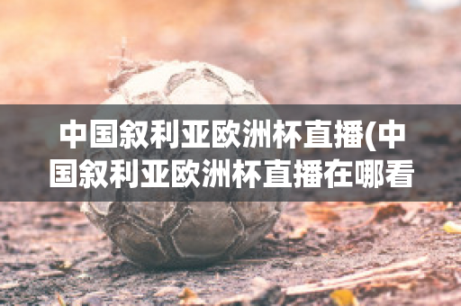 中国叙利亚欧洲杯直播(中国叙利亚欧洲杯直播在哪看)