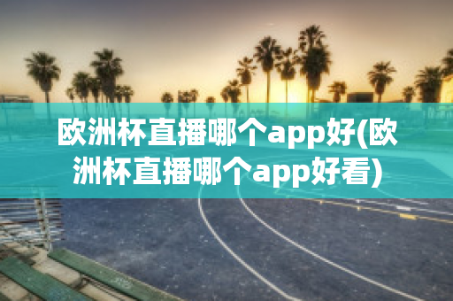 欧洲杯直播哪个app好(欧洲杯直播哪个app好看)