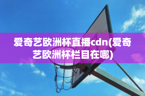 爱奇艺欧洲杯直播cdn(爱奇艺欧洲杯栏目在哪)