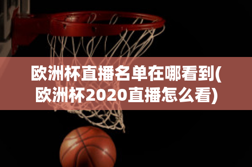 欧洲杯直播名单在哪看到(欧洲杯2020直播怎么看)