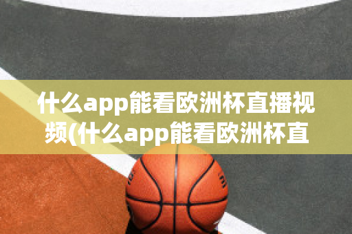 什么app能看欧洲杯直播视频(什么app能看欧洲杯直播视频的)