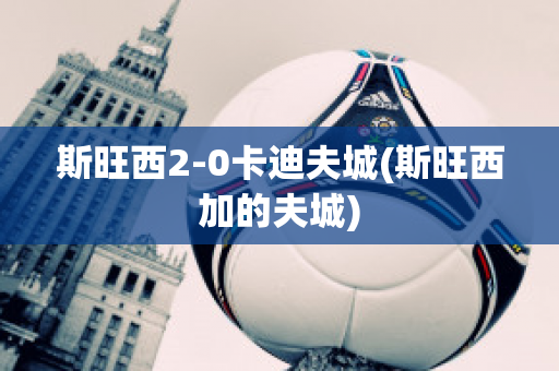 斯旺西2-0卡迪夫城(斯旺西加的夫城)