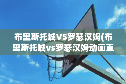 布里斯托城VS罗瑟汉姆(布里斯托城vs罗瑟汉姆动画直播)