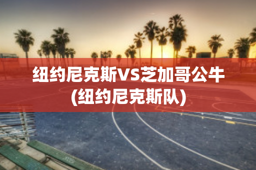 纽约尼克斯VS芝加哥公牛(纽约尼克斯队)