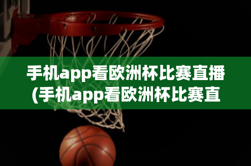 手机app看欧洲杯比赛直播(手机app看欧洲杯比赛直播怎么看)