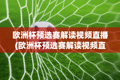 欧洲杯预选赛解读视频直播(欧洲杯预选赛解读视频直播回放)