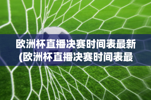 欧洲杯直播决赛时间表最新(欧洲杯直播决赛时间表最新版)