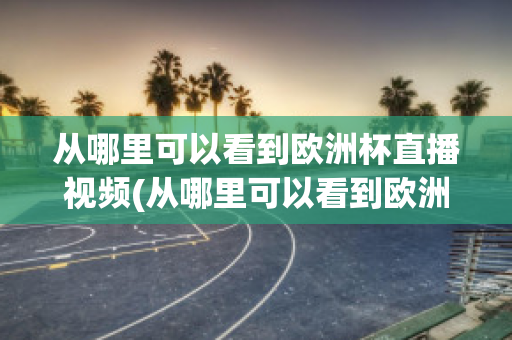 从哪里可以看到欧洲杯直播视频(从哪里可以看到欧洲杯直播视频呢)