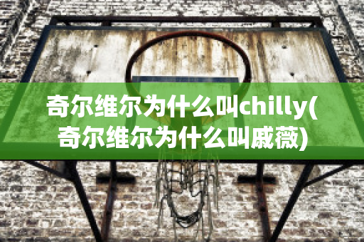 奇尔维尔为什么叫chilly(奇尔维尔为什么叫戚薇)