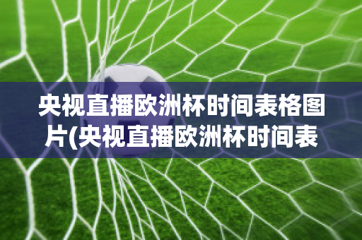 央视直播欧洲杯时间表格图片(央视直播欧洲杯时间表格图片高清)