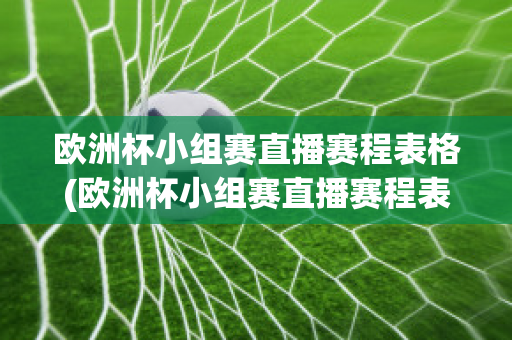 欧洲杯小组赛直播赛程表格(欧洲杯小组赛直播赛程表格下载)