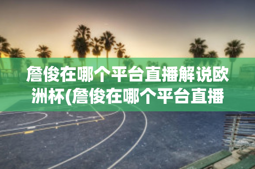 詹俊在哪个平台直播解说欧洲杯(詹俊在哪个平台直播解说欧洲杯了)