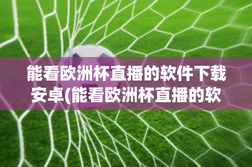 能看欧洲杯直播的软件下载安卓(能看欧洲杯直播的软件下载安卓手机)