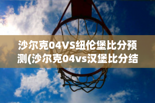 沙尔克04VS纽伦堡比分预测(沙尔克04vs汉堡比分结果)