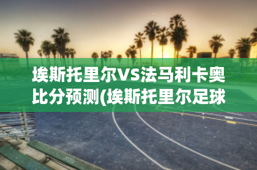 埃斯托里尔VS法马利卡奥比分预测(埃斯托里尔足球俱乐部)