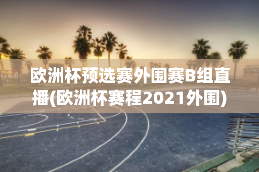 欧洲杯预选赛外围赛B组直播(欧洲杯赛程2021外围)