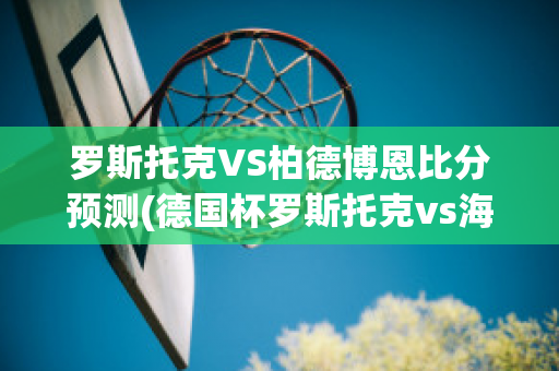 罗斯托克VS柏德博恩比分预测(德国杯罗斯托克vs海登海姆)