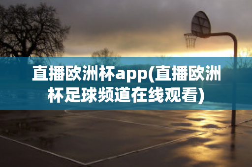 直播欧洲杯app(直播欧洲杯足球频道在线观看)