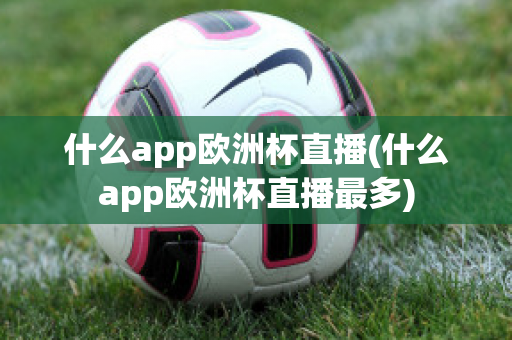 什么app欧洲杯直播(什么app欧洲杯直播最多)