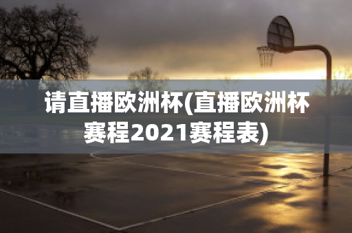 请直播欧洲杯(直播欧洲杯赛程2021赛程表)